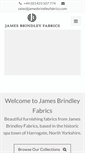 Mobile Screenshot of jamesbrindleyfabrics.com